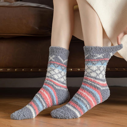 Premillow Womens Fuzzy Socks Fluffy Socks Women Winter Cozy Sock Warm Slipper Home Sleeping Sock for Women