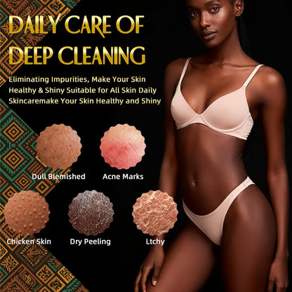 UJFQBH 3 Pieces African Bath Sponge African Net Long Net Bath Sponge Exfoliating Shower Body Scrubber Back Scrubber Skin Smoother,Great for Daily Use (Pink,Yellow,Purple)