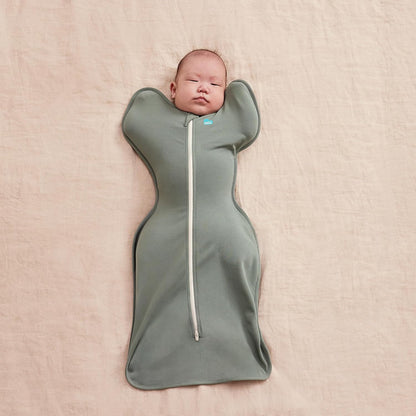 Love to Dream Swaddle UP, Baby Sleep Sack, Self-Soothing Swaddles for Newborns, Get Longer Sleep, Secure Fit Helps Calm Startle Reflex, New Born Essentials for Baby, 1.0 TOG, 13-19 lbs, Deep Olive