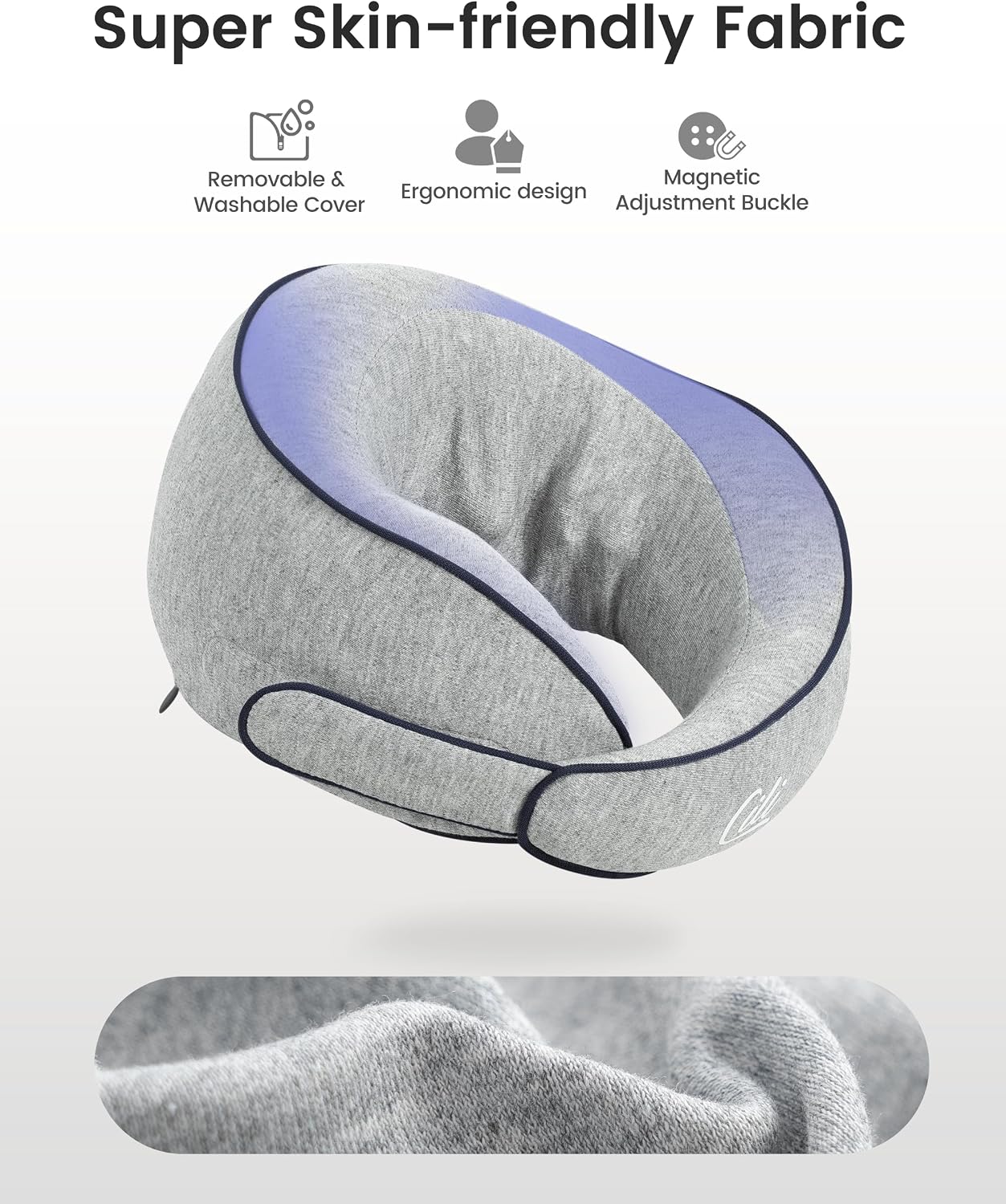 CILI Cordless Neck Massager Pillow with Heat, Shiatsu Neck Massager for Pain Relief Deep Tissue,Heated Massage Pillow for Travel,3 Adjustable Intensity, Gifts for Women Men