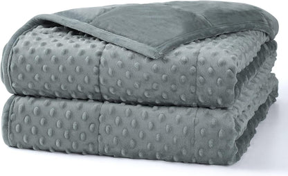 Alomidds Weighted Lap Blanket 7lbs, Cozy Luxury Breathable Weighted Blanket for Adults, Weighted Lap Pad for Travel, Relaxation, Sleeping, Purple, 29" x 24"