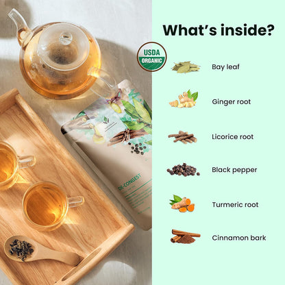 Gardenika Organic Loose Leaf Tea Sampler – 8 Pack, 1 LB – Herbal and Naturally Caffeine-Free Set - Ayurvedic Assortment Blend