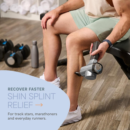 Lifepro Massage Gun - Percussion Muscle Massager for Athletes with 8 Massage Heads and 5 Speed Settings - Deep Tissue Back and Muscle Massage Gun for Recovery