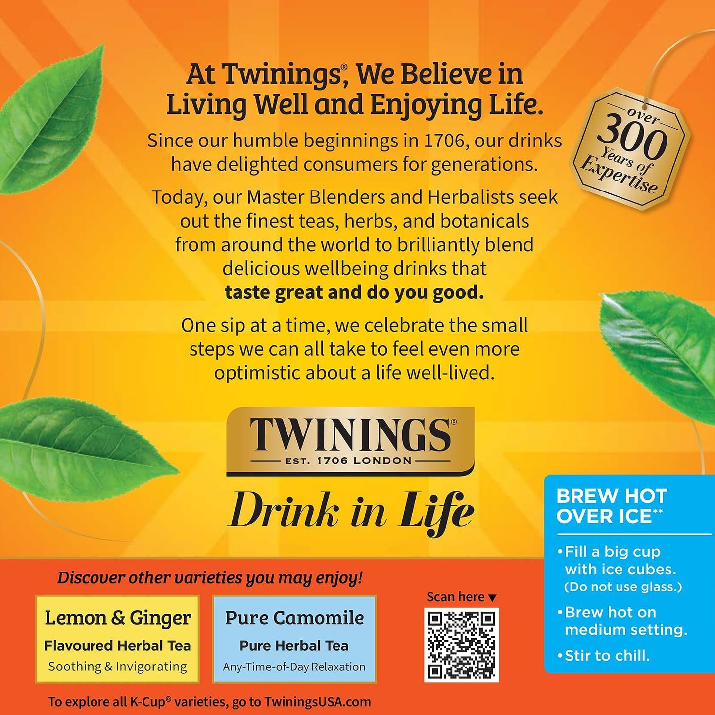Twinings Pure Rooibos Red Tea K-Cup Pods for Keurig, 24 Count (Pack of 1), Natural, Slightly Sweet Taste, Naturally Caffeine-Free, Enjoy Hot or Iced