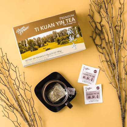 Prince of Peace Premium Ti Kuan Yin Tea, 100 Tea Bags – Ti Kuan Yin – Prince of Peace Tea – Ti Kuan Yin Tea Bags – Oolong Tea Prince of Peace – Premium Tea Bags