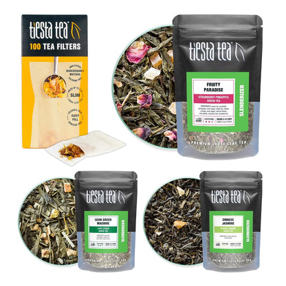 Tiesta Tea Premium Starter Loose Leaf Sampler Kit - Classic Tea Blends
