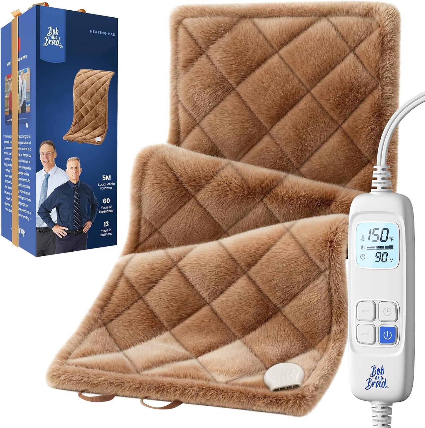 BOB AND BRAD TheraHeat Far Infrared Weighted Heating Pad for Back, Shoulder