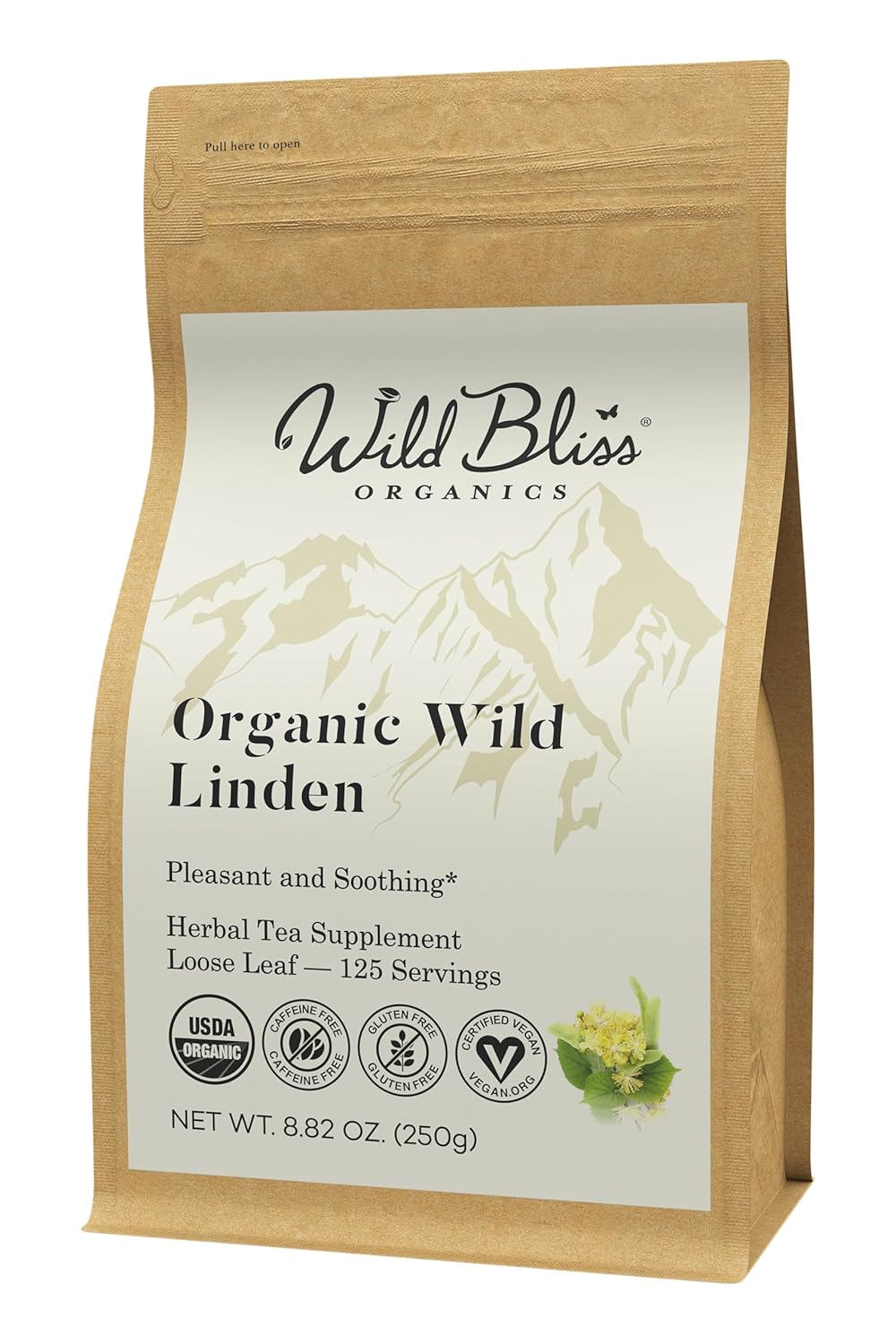 Organic Lemon Balm Tea - Caffeine Free Loose Leaf Herbal Tea - Pharmacopoeia Potency - 25 Servings