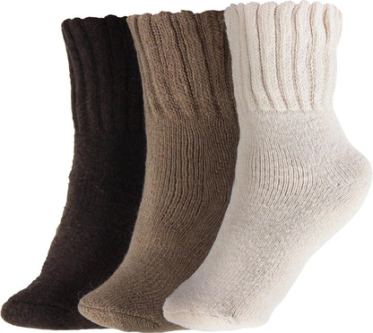 BenSorts Women's Winter Boots Socks Thick Warm Cozy Crew Socks Solid Color Gifts