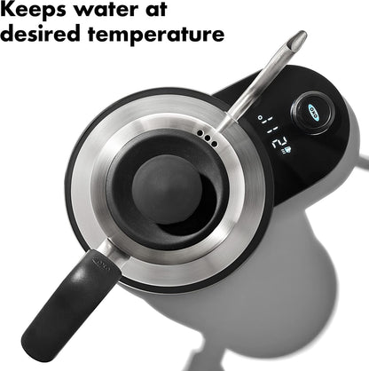 OXO Brew Pour Over Gooseneck Electric Kettle - Stainless Steel