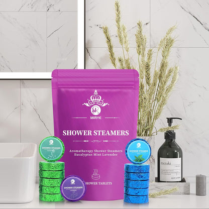 18-Pack Shower Steamers Aromatherapy, Self Care Birthday Gifts for Women Men, 6 Scented Organic Shower Bombs with Natural Essential Oils Relaxation Home SPA, Travel Essentials, Appreciation Gifts