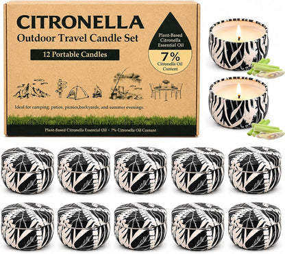 Scented Candles Gift Set, 12 Pack Soy Wax Candles for Home, 12 Scents, Aromatherapy Travel Tins with Gift Box for Women, Birthday, Housewarming, Relaxation