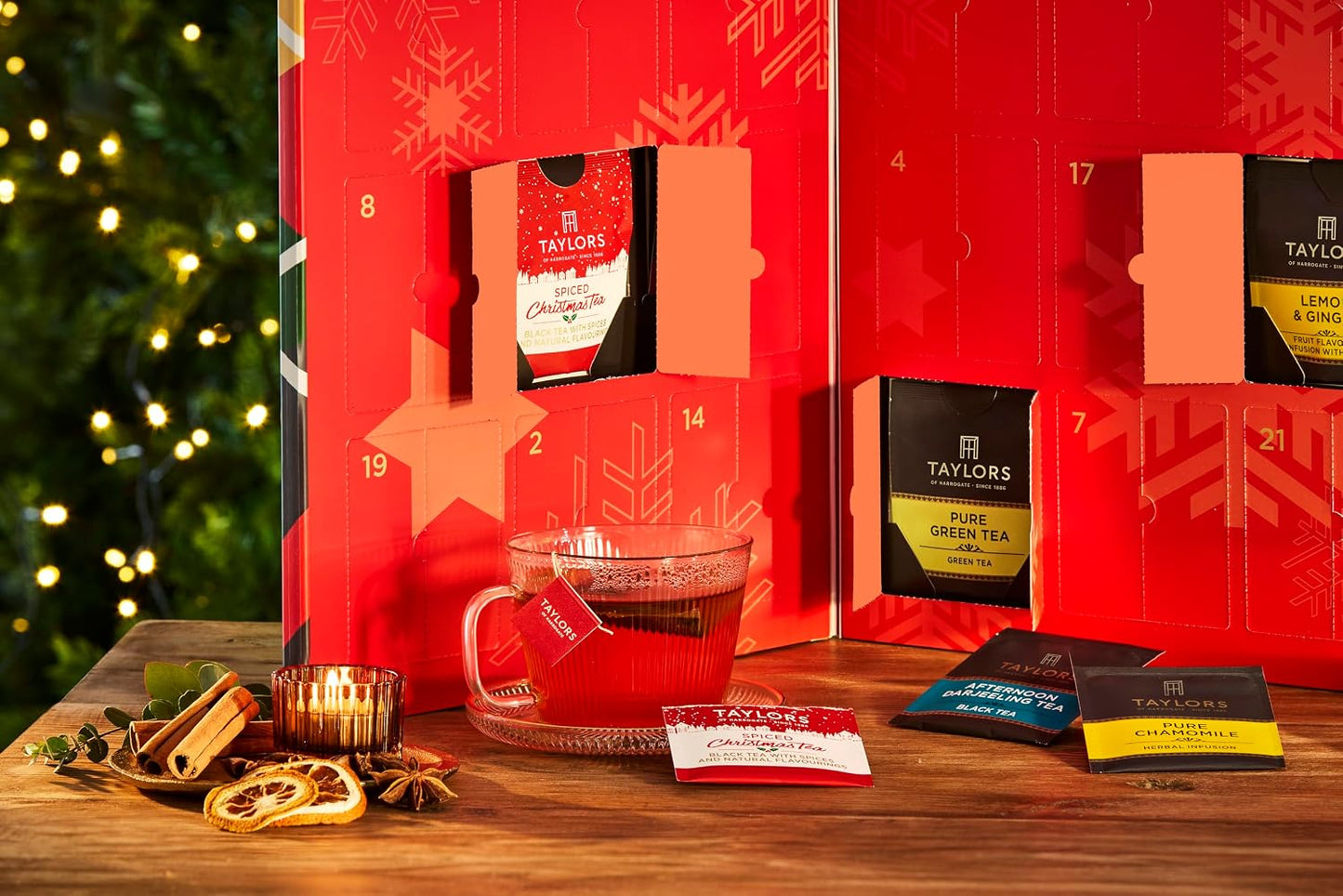 Taylors of Harrogate Assorted Specialty Black Teas Sampler, Variety Gift Box, Individually Wrapped Bags, 20 Count (Pack of 1), English Breakfast, Earl Grey, Assam, and Afternoon Darjeeling, Caffeinated, Enjoy Hot or Iced, 20 Teabags