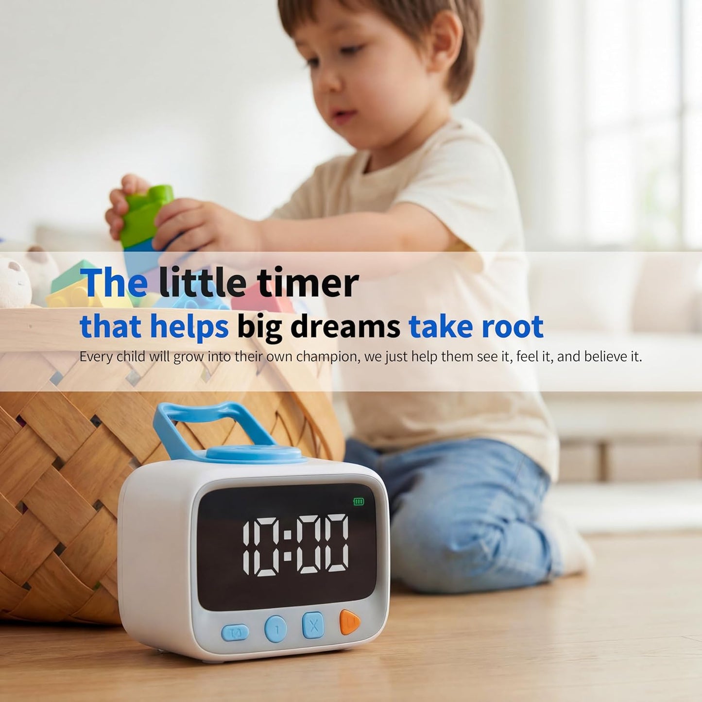 Sticker Timer Visual Countdown Timer with 200 Medal Reward Stickers for Kids Rewards, Rechargeable Digital Timer for ADHD Focus, Classroom & Homeschool Tool