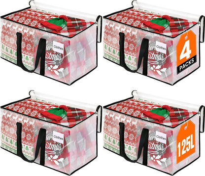 RoomHacks Moving Bags, Heavy Duty Large Storage Bags, 88L, Clear