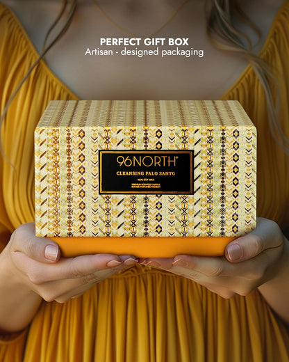 96NORTH Luxury Vanilla Soy Candles | Large 3 Wick Jar Candle | Up to 50 Hours Burning Time | 100% Natural Soy Wax | Relaxing Aromatherapy Aesthetic Candle | Housewarming Gift for Men and Women