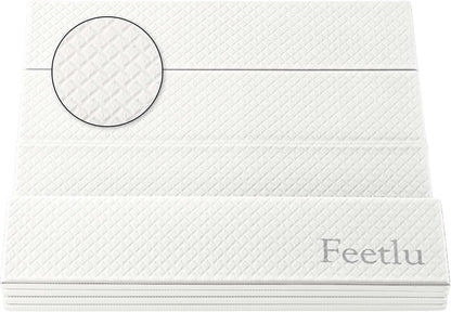 Foldable Yoga Exercise Mat, 6mm/8mm/10mm/12mm Thickness, 72 x 24 Inch - Lightweight, Anti-Slip, and Easy to Store for Yoga, Pilates, Home Workouts, and Floor Exercises