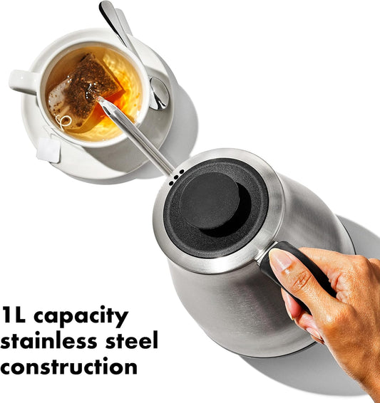 OXO Brew Pour Over Gooseneck Electric Kettle - Stainless Steel