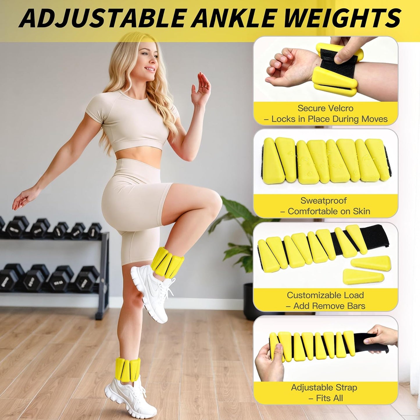 NANATI Pilates Kit, Home Pilates Workout Kit for Women, Pilates Equipment with 14.5" Pilates Ring and Ball, Resistance Bands, Ankle Weights, Sliders & Grip Socks for Home Workouts