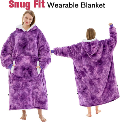yescool Wearable Blanket Hoodie as Christmas Birthday Gifts for Women Mom - Colors B
