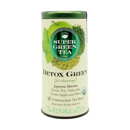 The Republic of Tea SuperGreen Organic Detox Green Tea, 36 Count