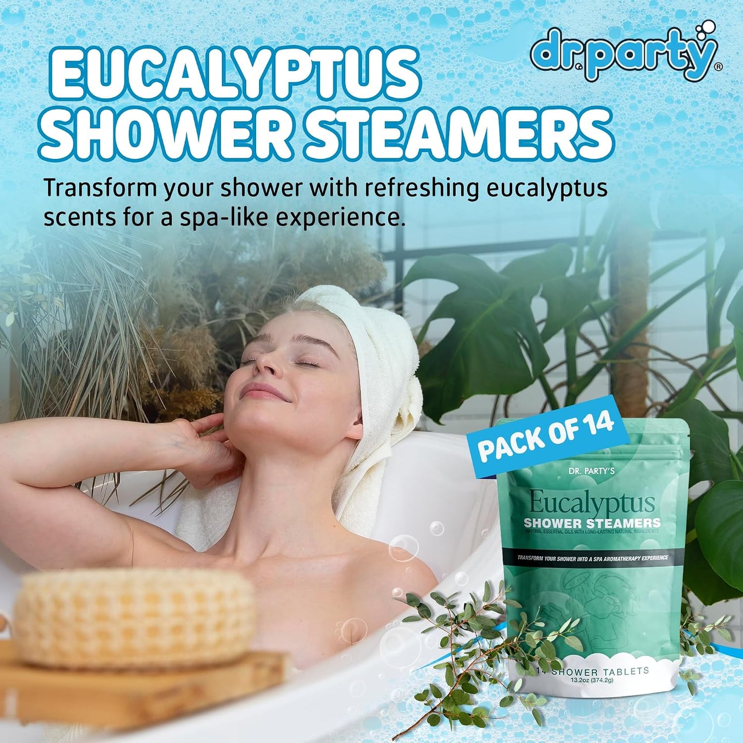 Shower Steamer - 5 Different scents - 14 Tablets per Package (Lavender)
