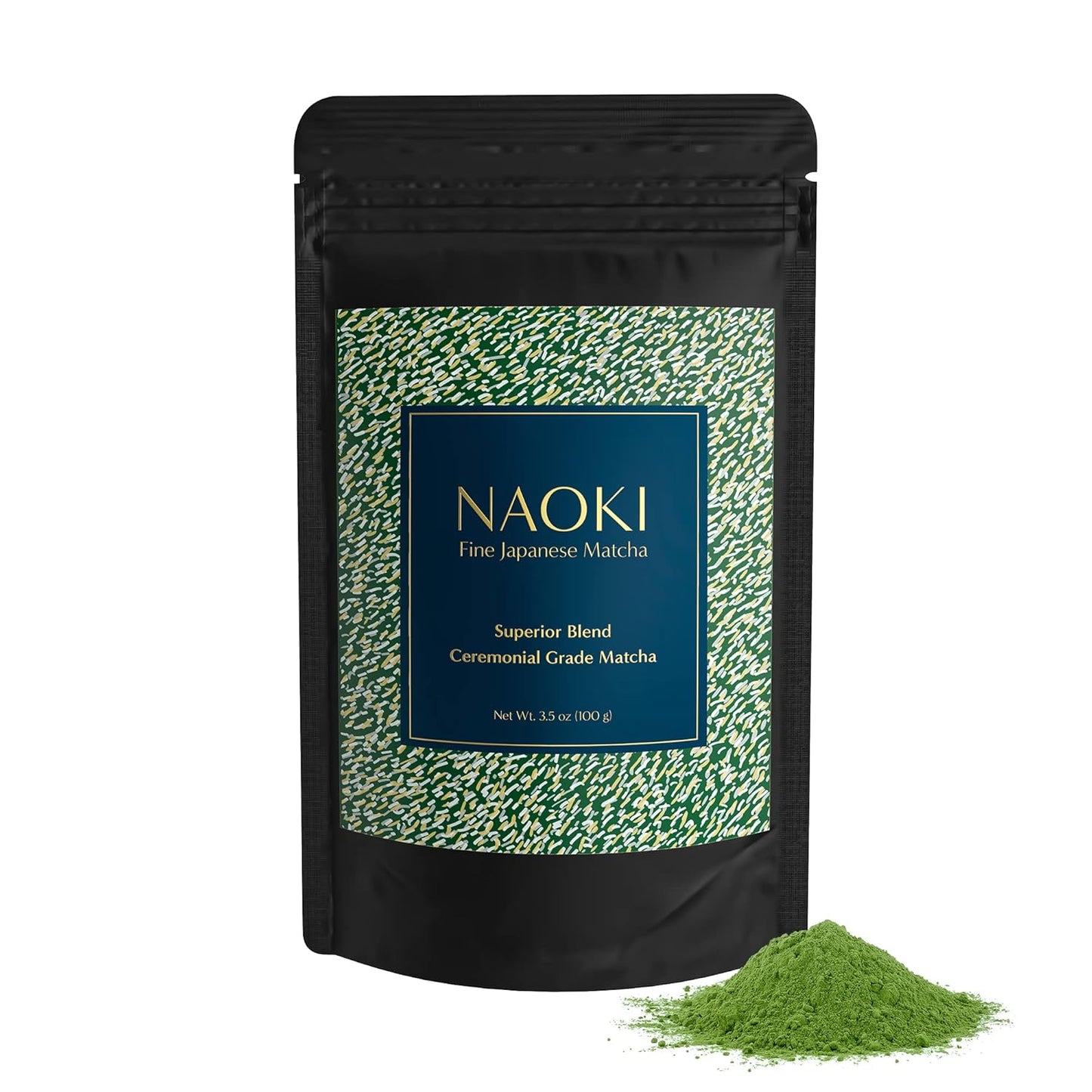 Naoki Matcha Superior Ceremonial Blend – Authentic Japanese First Harvest Ceremonial Grade Matcha Green Tea Powder from Uji, Kyoto (40g / 1.4oz)