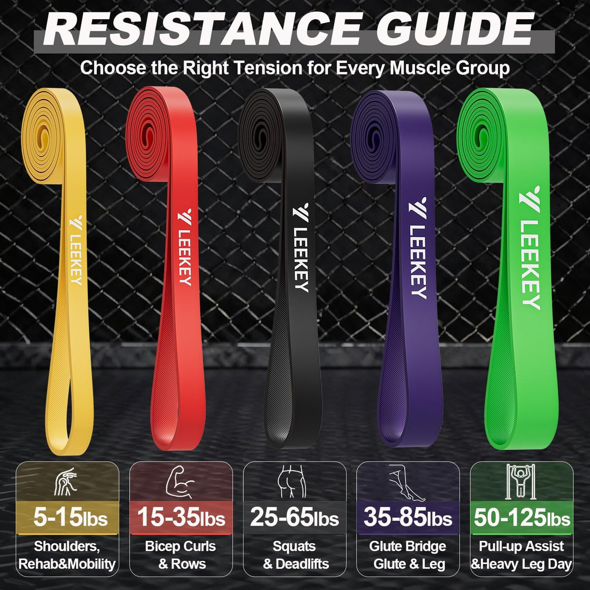 Resistance Bands for Pull Up Assist, Stretch Bands & Exercise Workout Set