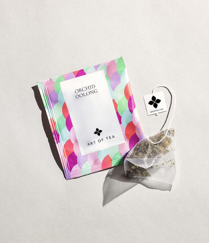 Art of Tea | Orchid Oolong Tea Bags | 50 Pyramid Tea Bag Sachets