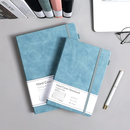 CAGIE Lined Journal Notebook for Women Men 320 Pages 100 Gsm Paper Thick Journaling Notebooks A5 Leather Journals for Writing Hardcover Journal Supplies for Work Note Taking Diary, 5.7x8.3 In, Green