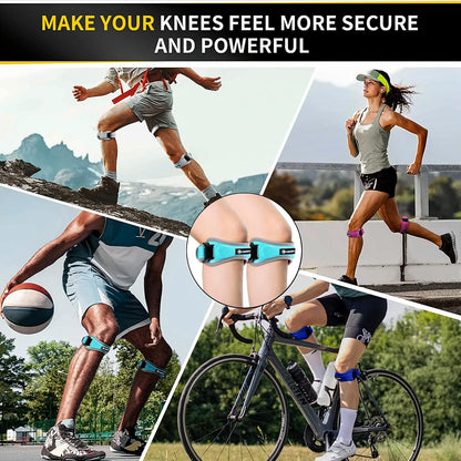 CAMBIVO 2 Pack Patella Tendon Knee Straps, Knee Brace for Women & Men with Extra Straps, Patella Bands for Pain Relief, Osgood Schlatter, Jumper’s Knee, Tendonitis, Running, Basketball, Volleyball