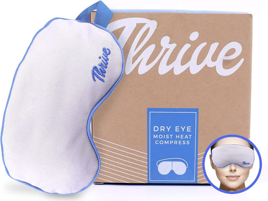 Thrive Clay Bead Eye Mask, Heated, Dryness Relief, Gray
