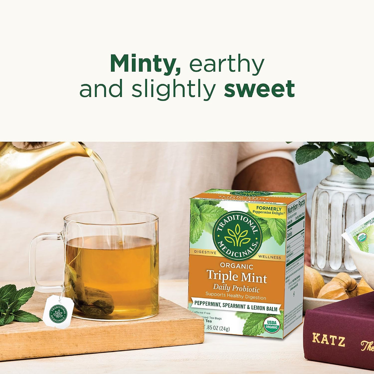 Traditional Medicinals Organic Triple Mint, 96 Tea Bags