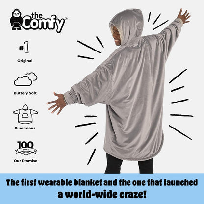 THE COMFY Original | From Shark Tank | Patented | Oversized Sherpa Wearable Blanket Hoodie| Gift for Women & Men | One Size