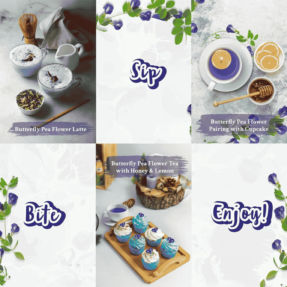 Butterfly Pea Flower Tea (375+ cups) 4.4oz Blue Butterfly Pea Tea Blue Tea