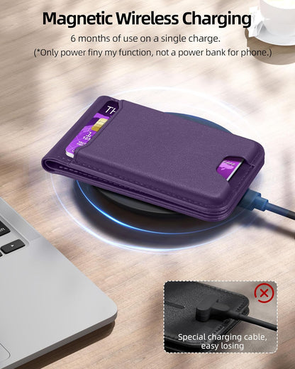 ExtreLife for Magsafe Wallet, Works with Apple Find My, 6 Cards Holder