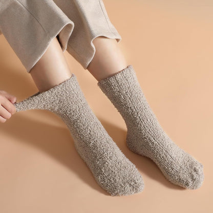 Premillow Womens Fuzzy Socks Fluffy Socks Women Winter Cozy Sock Warm Slipper Home Sleeping Sock for Women