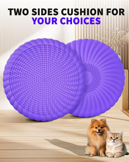 Wobble Cushion with Inflation Pump - Wobble Disk Balance Disc Wiggle Seat for Sensory Kids, Balance Pads