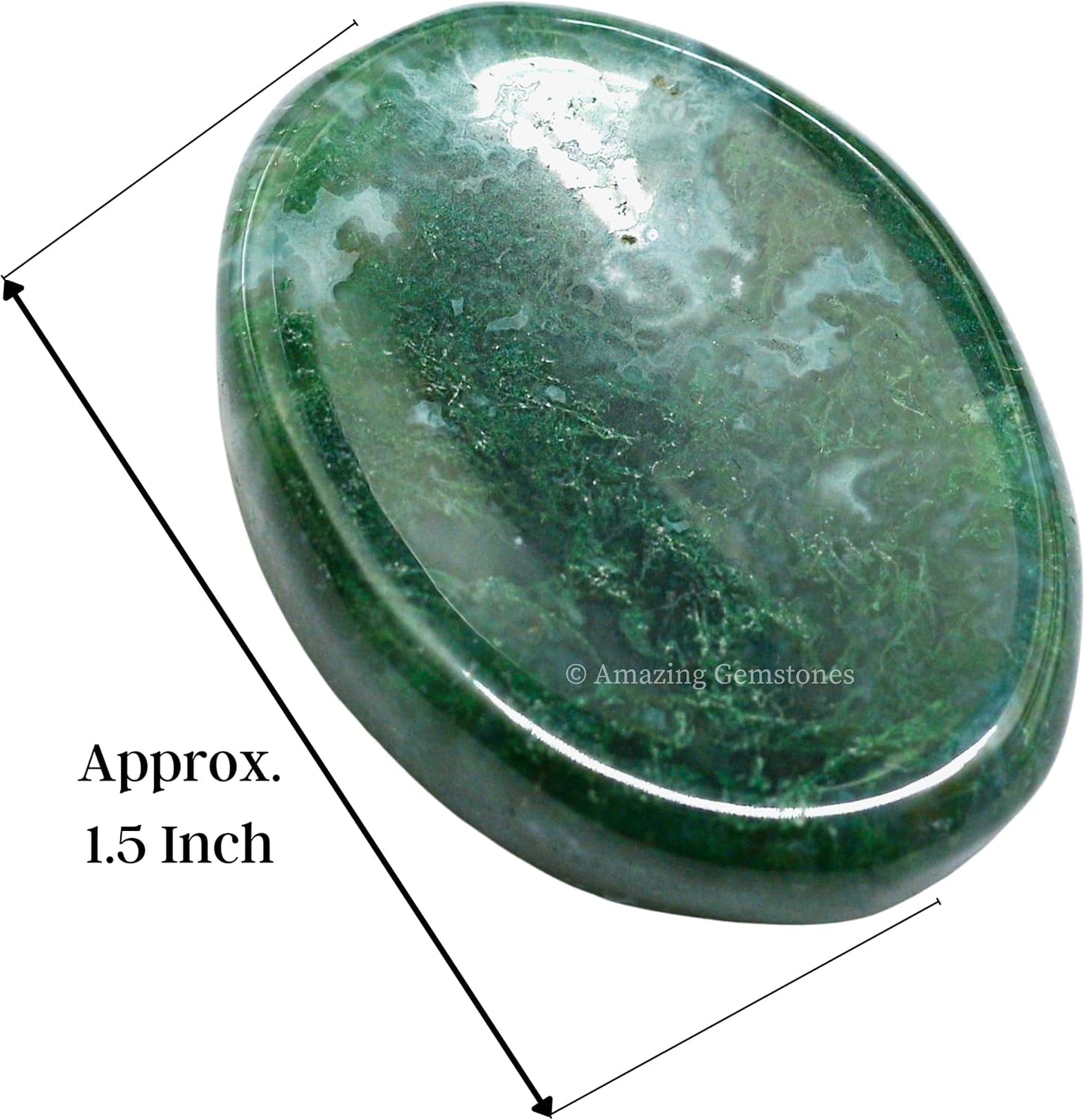 Amazing Gemstone Labradorite Thumb Worry Stone, Anxiety Stone, Healing Crystals - Piedra Crystal Fidget for Gift, Meditation, Calming, Relaxation, Stress Relief - Colors A