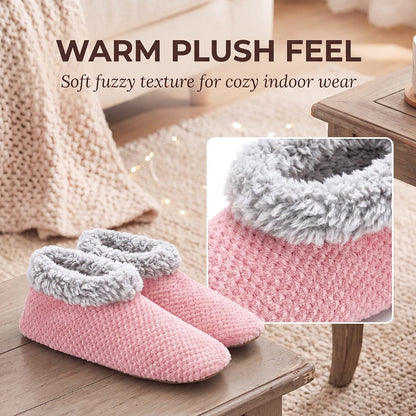 Cozylook Fuzzy Slippers for Women Indoor Soft Sole Slipper Socks