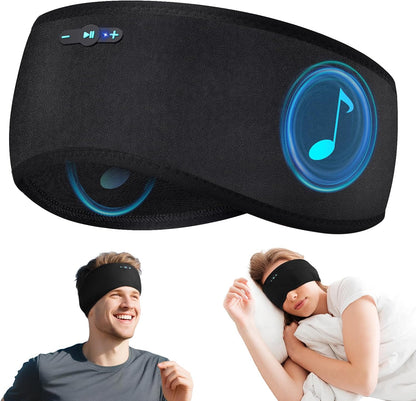 Sleep Headphones Bluetooth 6.0 Headband, 20H Playtime Headband Headphones with HD Stereo Speakers, Sports Wireless Earphones for Side Sleepers Workout Yoga Travel Meditation, Gifts for Women Men
