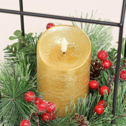 ANGELLOONG Flickering Flameless Candles, Realistic Battery Operated Candles with Remote and Timer, Set of 3 LED Candles for Fall Room Home Wedding Decor Centerpieces Table Party Christmas Decorations