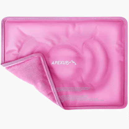 APEXUP Gel Ice Packs for Injuries Reusable, Flexible Double Sided Cold Packs for Injuries, Ice Pack for Knee, Shoulder, Back, Hip, Leg, Arm (Blue, 11"x7.1", 1PK)