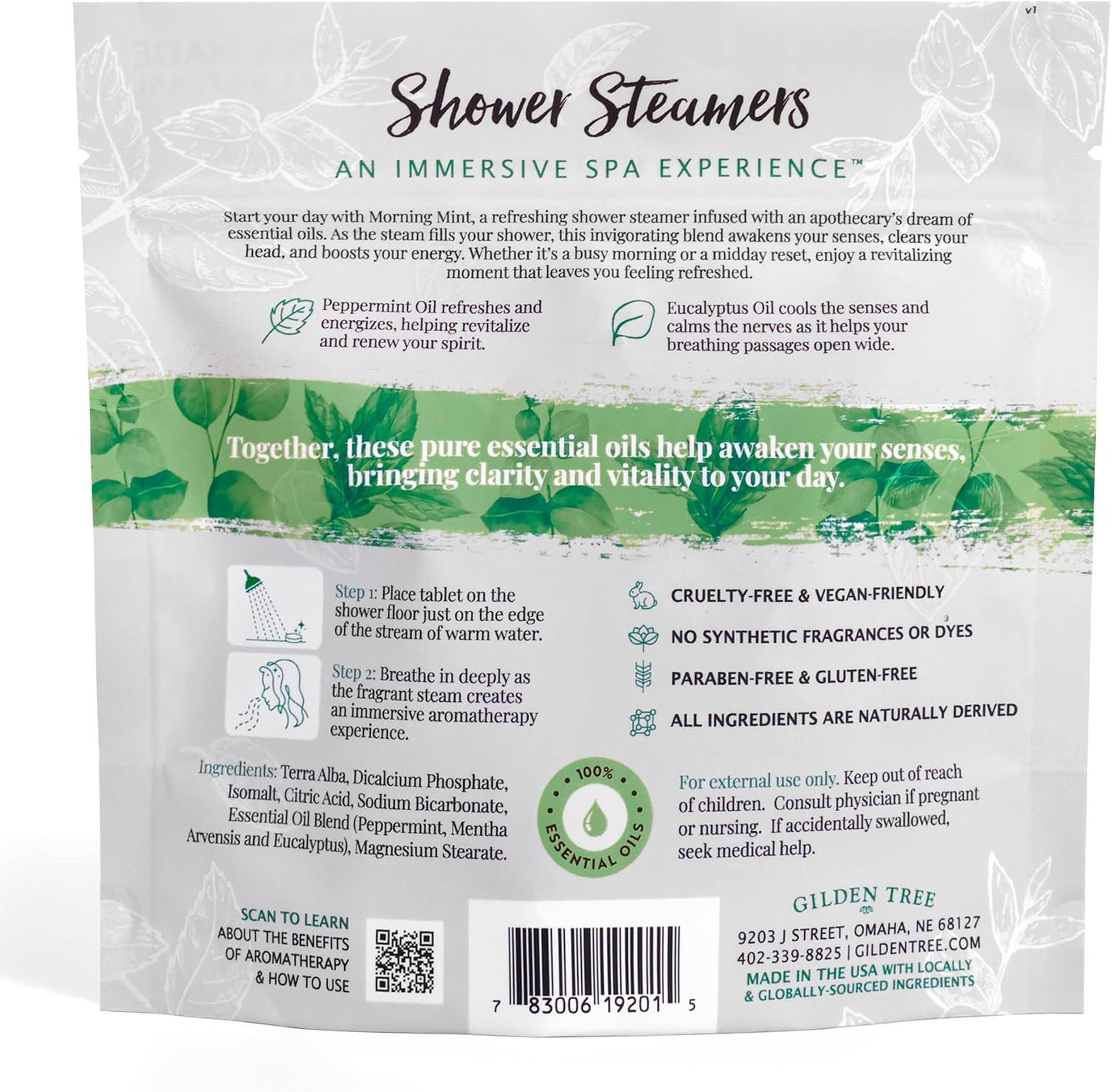 Shower Steamers Aromatherapy Made in USA Lavender & Rosemary 100% Essential Oils Stress Relief, Birthday Gifts for Women Men Teens Adults (Relax Deeply)