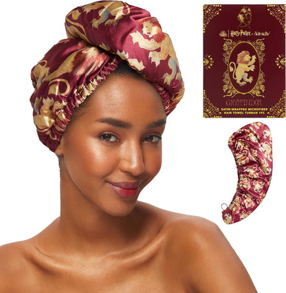 Kitsch Microfiber Hair Towel Wrap for Women – Ultra Absorbent Microfiber Bath Towels for Wet, Curly, Long or Short Hair – Anti-Frizz Hair Wrap, Great Hair Products Gift for Women – Pink