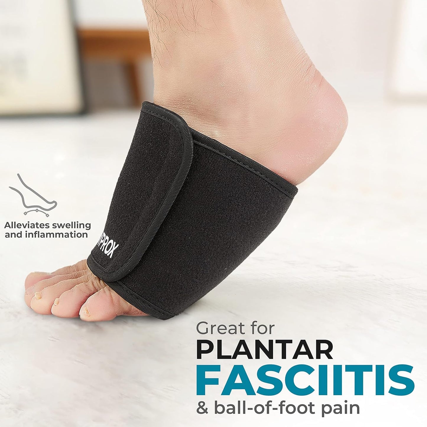 BODYPROX Cold & Hot Therapy Wrap, Reusable Gel Pack for Pain Relief. Great for Sprains, Muscle Pain, Bruises, Injuries, Etc. (Foot, Arm, Elbow, Ankle).