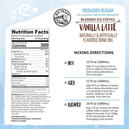 Big Train Vanilla Bean Blended Crème Beverage Mix, 3.5 Pound (Pack of 1) - Colors A