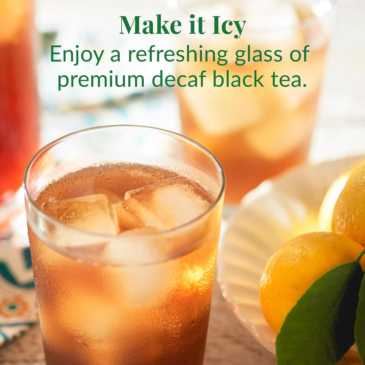 The Republic of Tea Decaf Ginger Peach Black Tea, 50 Count