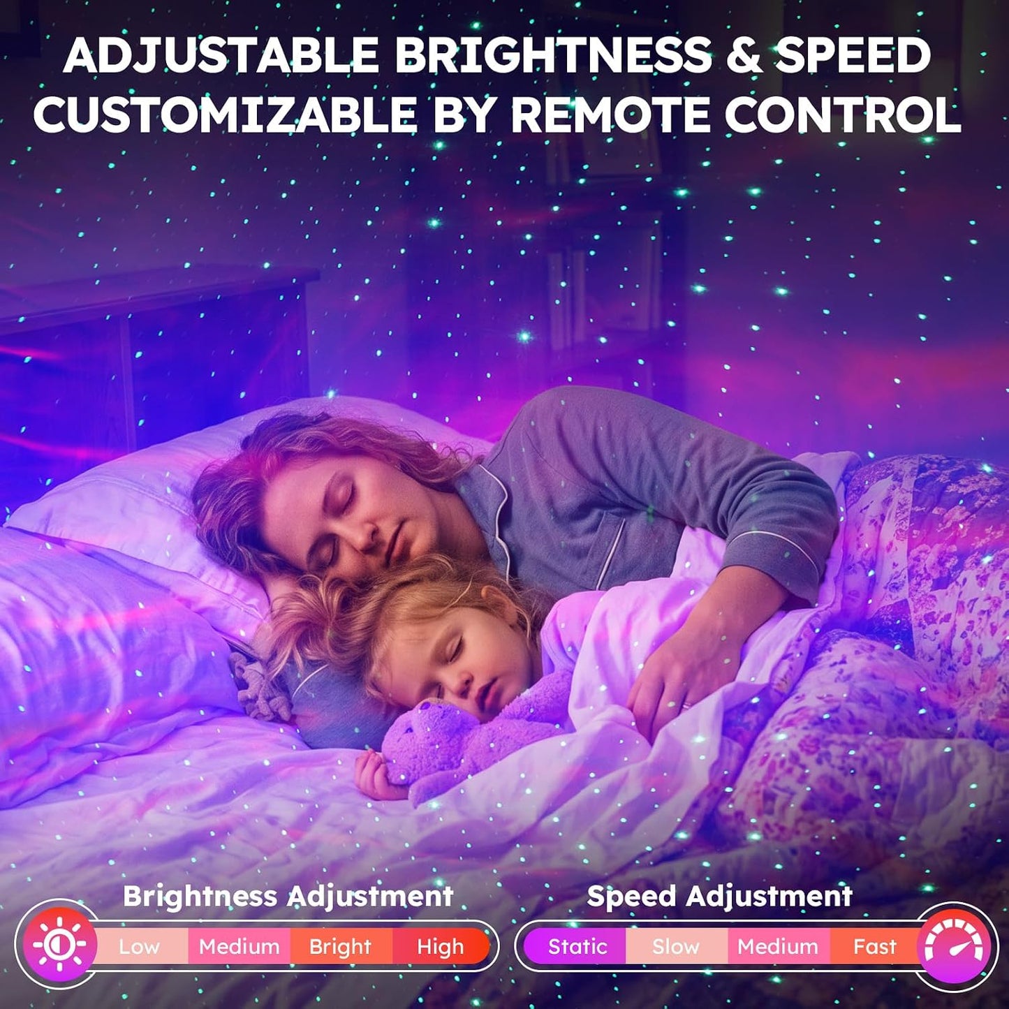 Galaxy Projector for Bedroom, Nebula Ceiling Led Lamp with Remote