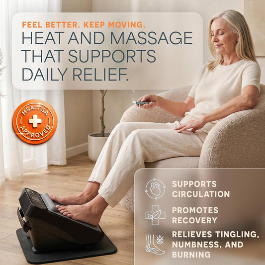 LifePro VibraFlow Feet Massager Electric Comfort & Circulation Support